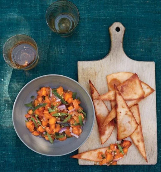 Stone Fruit Salsa with Lemon Verbena