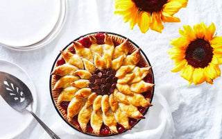 Black Bottom Cherry “Sunflower” Pie