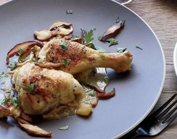 Braised Chicken with Apples and Mad Apple Brandy