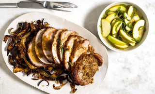 Cider-Roasted Pork Loin With Pickled Apples and Chiles