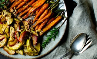 Maple-Roasted Cardamom-Spiced Carrots & Apples