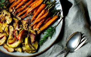 Maple-Roasted Cardamom-Spiced Carrots & Apples