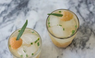 Golden Raspberry Lillet Cocktail