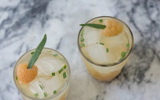 Golden Raspberry Lillet Cocktail