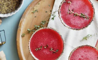 Raspberry Black Pepper Cider Cocktail