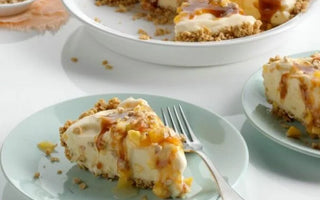 Toffee-Peach Ice Cream Pie