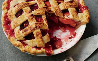 Nectarine, Plum, and Raspberry Pie