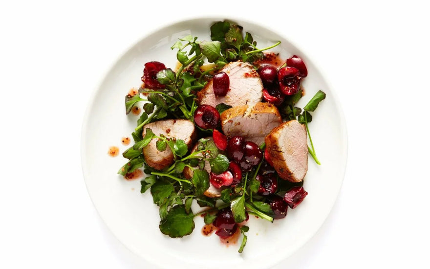 Pork Loin with Cherry Vinaigrette