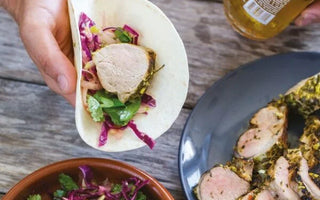 Mojo Pork Tacos With Sweet Apple Slaw