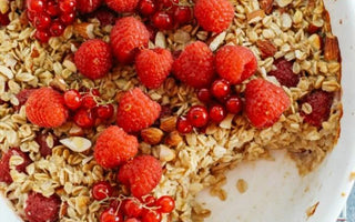 Raspberry Almond Baked Oatmeal