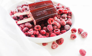 No-Drip Raspberry Popsicles