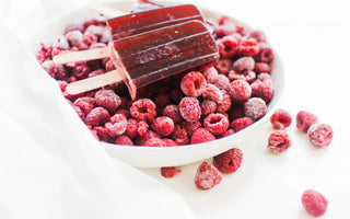 No-Drip Raspberry Popsicles