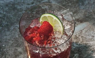 Raspberry-Rose Gin Rickey